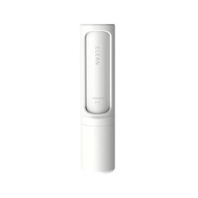 2-1 Reusable Pet Hair Remover Brush Lint Roller Portable Effective Self Cleaning Tool for Cat Dog Fur Hair Dust Removal Brush (Option: White)